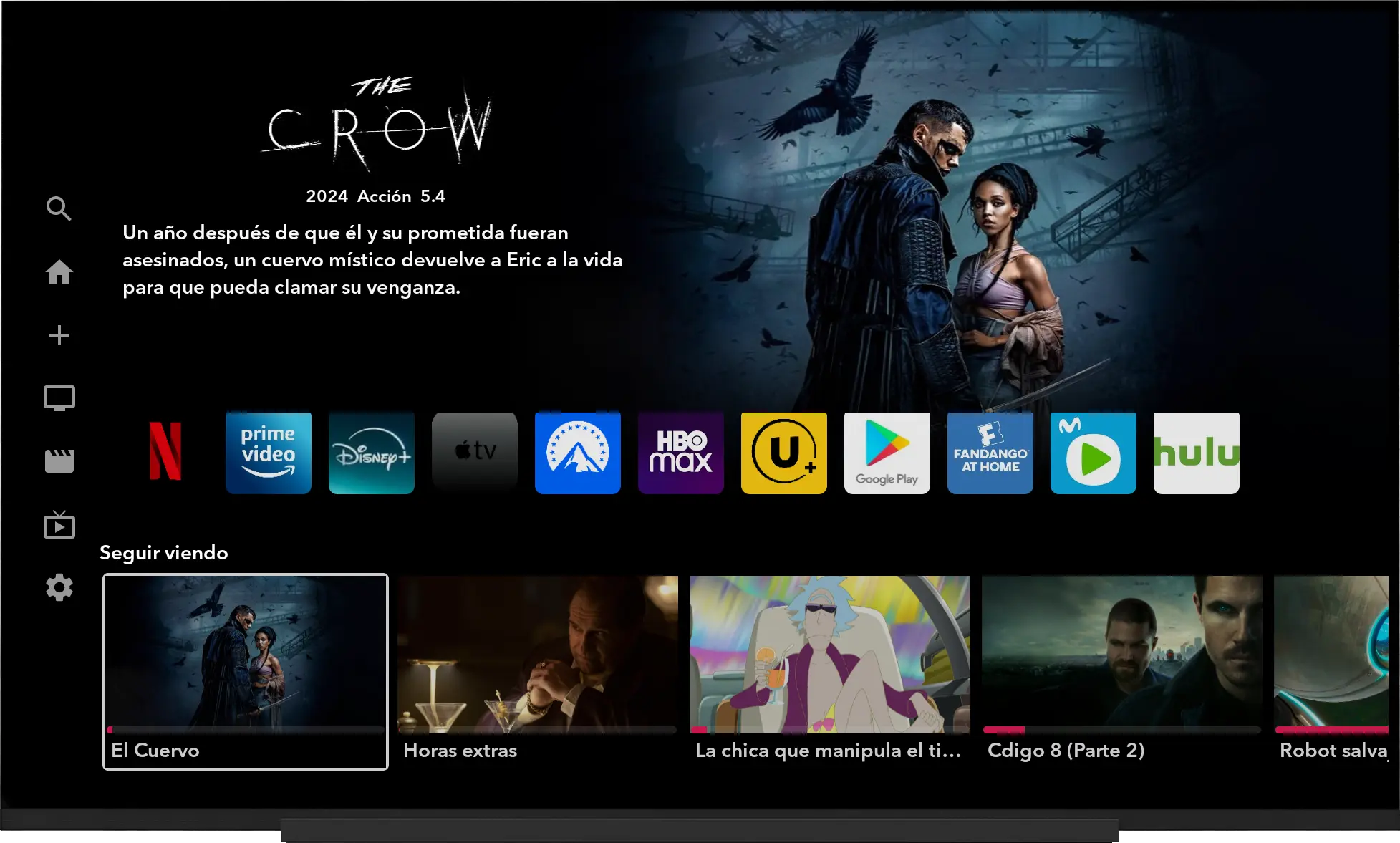XPLAYER en Smart TV con calidad de imagen 4K