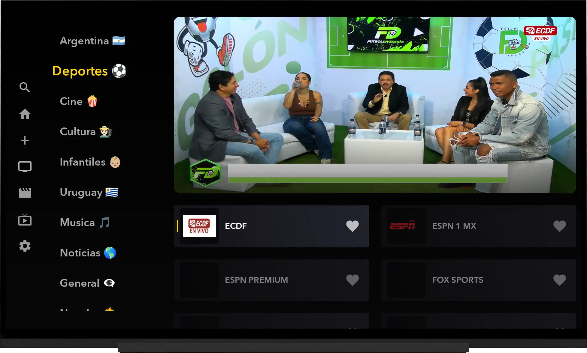 Transmisión en vivo de eventos deportivos en XPLAYER
